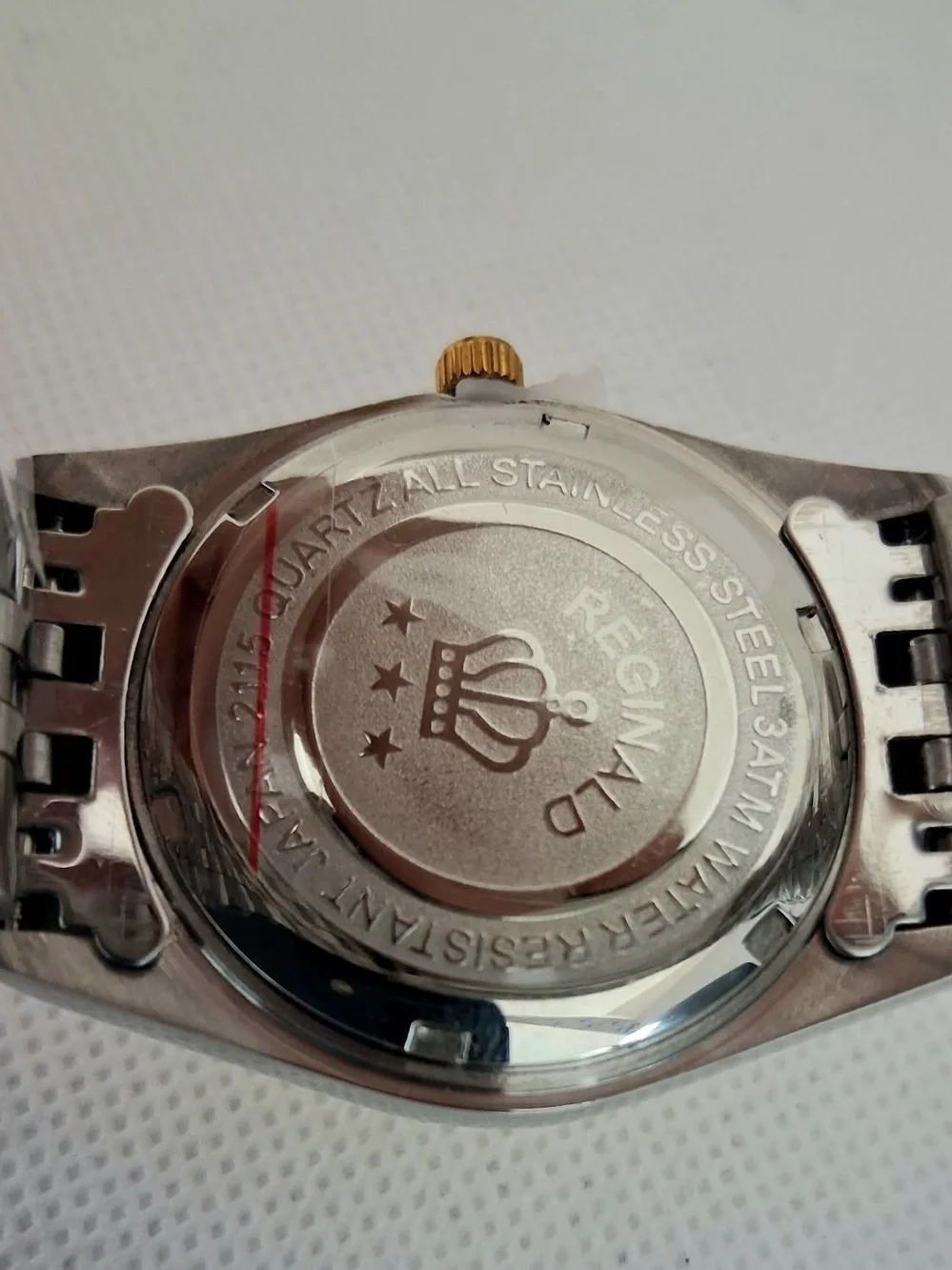 NEW IN BOX Men's Reginald 36mm Real Diamond Presidential Date Watch